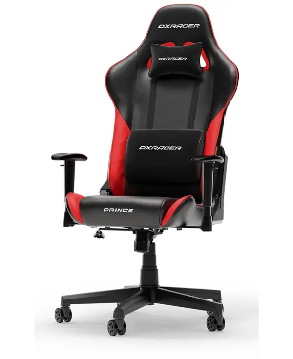 DXRacer Prince Series Ergonomic Gaming Chair (Large Size / L-Size Edition) | Model: GC-P132-L-F2, Heavy-Duty Steel Skeleton, High-Density Cold-Cure Mold Foam & Breathable Leatherette, 1D Height-Adjustable Armrests, 90°–135° Recline with Conventional 