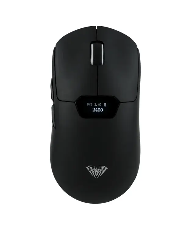 AULA SC390 Lightweight Tri-Mode Wireless Gaming Mouse with Smart OLED Display (PixArt PAW3311 Sensor / Up to 20,000 DPI / 1000Hz Polling Rate / 2.4GHz + BT + USB-C / 400mAh Battery / 64g Ultra-Light)