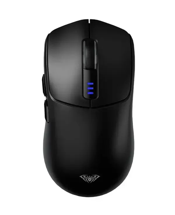 AULA SC580X Tri-Mode Wireless Gaming Mouse – Black (PixArt PAW3325 Sensor / Up to 12,000 DPI / 1000Hz Polling Rate / 2.4GHz + BT 5.0 + Type-C / 500mAh Rechargeable / 84g Lightweight Ergonomic)