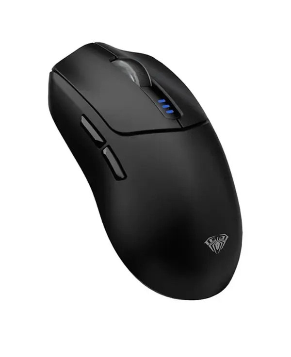 AULA SC580X Tri-Mode Wireless Gaming Mouse – Black (PixArt PAW3325 Sensor / Up to 12,000 DPI / 1000Hz Polling Rate / 2.4GHz + BT 5.0 + Type-C / 500mAh Rechargeable / 84g Lightweight Ergonomic)