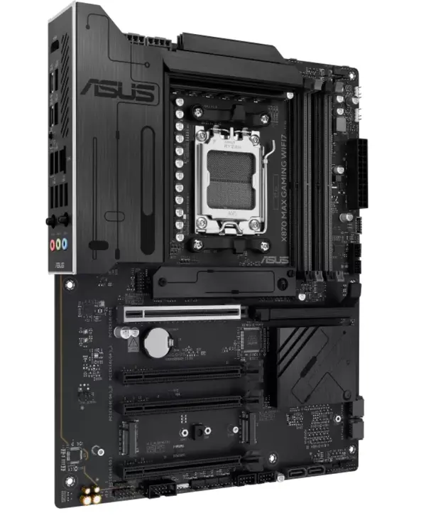 ASUS X870 MAX GAMING WIFI7 AMD AM5 ATX Motherboard | PCIe 5.0, Wi-Fi 7 & USB4 40Gbps