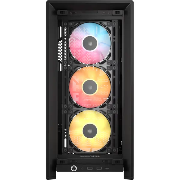 CORSAIR FRAME 4000D RS ARGB Modular Mid-Tower PC Case (Black) | FRAME Modular Case System, InfiniRail™ Fan Mounting, 3x Pre-Installed RS120 ARGB PWM Fans & Back-Connect (BTF) Motherboard Support
