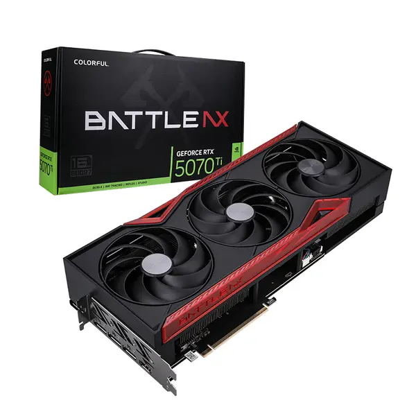 Colorful GeForce RTX 5070 Ti Battle AX 16GB-V GDDR7 — Blackwell | 8960 CUDA | 896 GB/s | Standard Form Factor | 2 Years