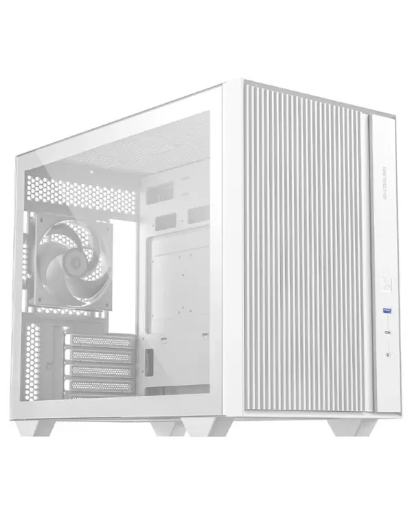 ID-COOLING FLOW 500 AIR Micro-ATX PC Case | High-Airflow Mesh Front, Tempered Glass Side Panel, 3x Pre-Installed PWM Fans & 360mm Radiator Support