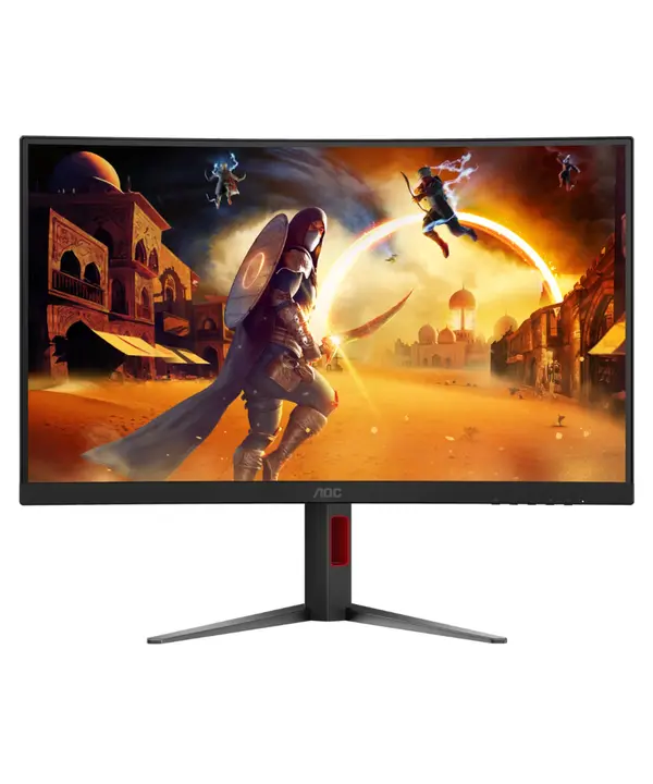 AOC CQ27G4 27" (27" Viewable) QHD Fast VA 1500R Curved Gaming Monitor | 180Hz & 0.5ms MPRT