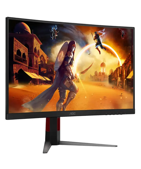 AOC CQ27G4 27" (27" Viewable) QHD Fast VA 1500R Curved Gaming Monitor | 180Hz & 0.5ms MPRT