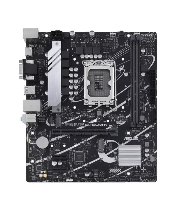 ASUS PRIME B760M-K D4 Intel® LGA 1700 Micro-ATX Motherboard | PCIe 4.0, Dual M.2 NVMe & Realtek 2.5GbE
