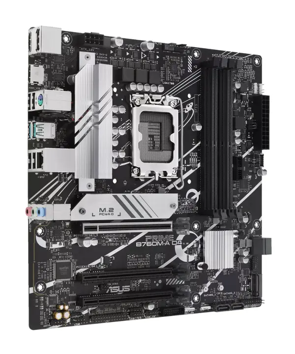 ASUS PRIME B760M-A D4 Intel® LGA 1700 Micro-ATX Motherboard | PCIe 4.0, Dual M.2 NVMe, 4x DDR4 & Realtek 2.5GbE
