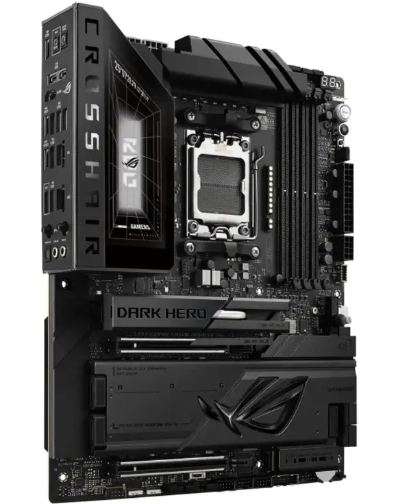 ASUS ROG CROSSHAIR X870E DARK HERO AMD AM5 Flagship ATX Motherboard | Dual PCIe 5.0 x16, 10GbE + 5GbE, Wi-Fi 7 & 20+2+2 Power