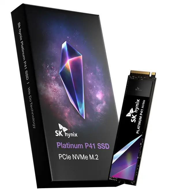 SK hynix Platinum P41 1TB PCIe 4.0 NVMe M.2 2280 — 7,000/6,500 MB/s | 176L TLC | 750 TBW | AES-256 