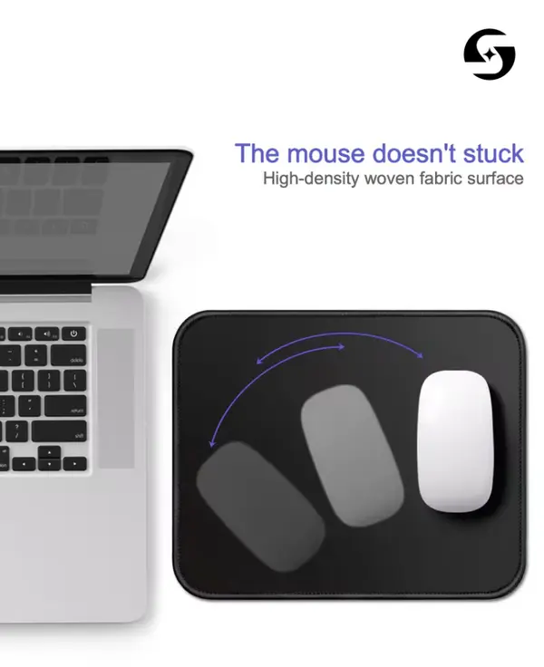 Starship Comfortable Non-Slip Soft Precision Mouse Pad - Black