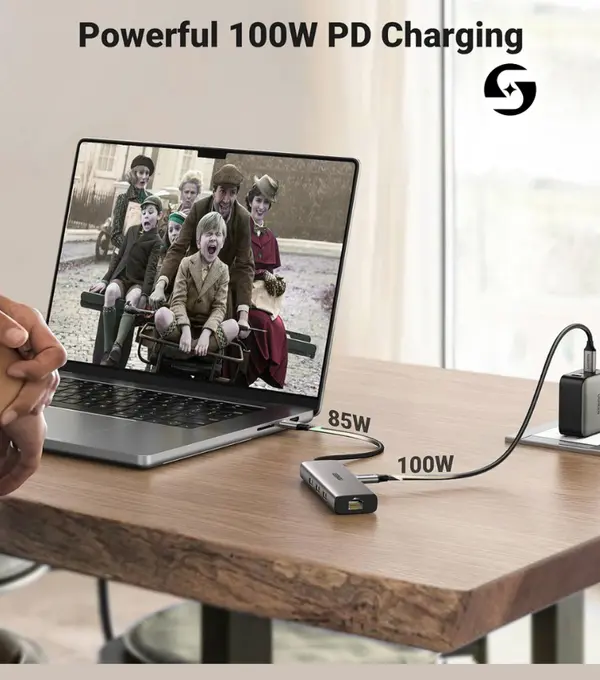 UGREEN Revodok 106 6-in-1 USB-C Hub Docking Station  | 4K HDMI, 100W PD, 5Gbps USB
