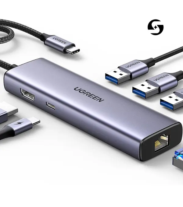 UGREEN Revodok 106 6-in-1 USB-C Hub Docking Station  | 4K HDMI, 100W PD, 5Gbps USB