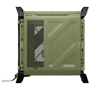 CORSAIR WARTHOG RS Performance Mid-Tower Case (Olive Drab) | Ruggedized Steel Build with Integrated Carry Handles, 2x RS200 + 1x RS120 PWM Fans, InfiniRail™ System & BTF Motherboard Support