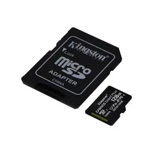 Kingston Canvas Select Plus 128GB microSDXC Memory Card with Full-Size SD Adapter | Model: SDCS2/128GB, UHS-I Class 10, Speed Class U1, Video Speed Class V10, App Performance Class A1, Up to 100MB/s Read Speed & Full HD Video Recording