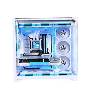 LIAN LI O11 Vision Compact | ATX Mid Tower Computer Case Back Connect Support O11VPW White/Black