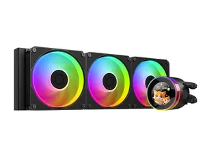 ID-Cooling SL360 V2 Black | 360mm AIO | 2.1" LCD Display | ARGB Fans | LGA2066 Compatible
