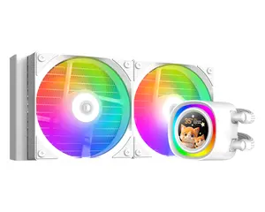 ID-Cooling FX240 LCD Black | 240mm AIO | 1.48" Full-Color LCD + ARGB Ring | Gen7 Pump | 350W TDP