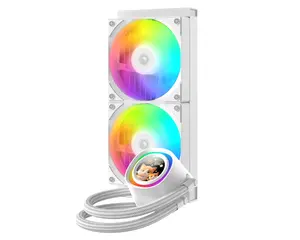ID-Cooling FX240 LCD Black | 240mm AIO | 1.48" Full-Color LCD + ARGB Ring | Gen7 Pump | 350W TDP