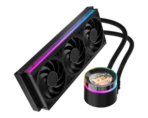 ID-Cooling SL360 V2 PLUS Black | 360mm AIO | 2.1" LCD + Neon Light Radiator | ARGB Fans