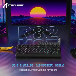 ATTACK SHARK R82 HE Rapid Trigger Keyboard Magnetic Switch with 0.005MM RT