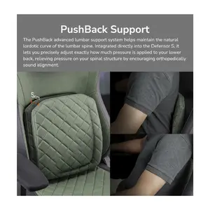 COUGAR Defensor Navy Blue | Gaming Chair | PushBack Advanced Lumbar System | 4D Folding Armrests | Magnetic Memory Foam Neck