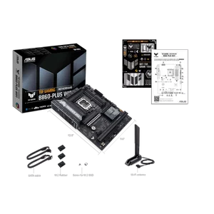 ASUS TUF GAMING B860-PLUS WIFI ATX Motherboard | Intel LGA 1851, DDR5 8666+ MT/s (OC), PCIe 5.0 M.2, Wi-Fi 7 & Realtek 2.5Gb LAN