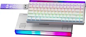AULA HERO 84 HE Magnetic Switch Gaming Keyboard (White Contour | Model: HERO84 HE, 75% Compact 84-Key Layout, Pre-Lubed Black Emperor Magnetic Hall Effect Switches, 8000Hz Polling Rate, 0.01mm Rapid Trigger & Dynamic Keystroke (DKS), 5-Layer Sound Da