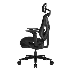 COUGAR Speeder Neo Black | Chenille Yarn Mesh Gaming Chair | Multilayer Cushion | 3D Hyperrotation | Retractable Footrest | TÜV + BIFMA