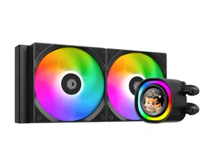 ID-Cooling FX240 LCD Black | 240mm AIO | 1.48" Full-Color LCD + ARGB Ring | Gen7 Pump | 350W TDP