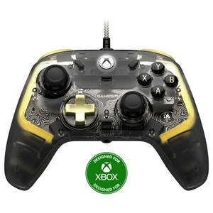 GameSir Kaleid Flux Officially Licensed Xbox Wired Gaming Controller | Cushioned Membrane ABXY, Gold Circuitry RGB, Hall Effect Sticks & Triggers, Quad Haptics