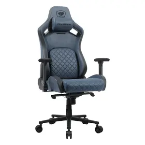 COUGAR Defensor Navy Blue | Gaming Chair | PushBack Advanced Lumbar System | 4D Folding Armrests | Magnetic Memory Foam Neck