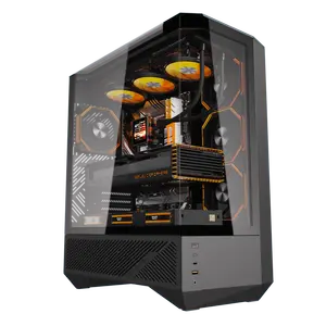 DARKFLASH DY460 ATX PC Case Black
