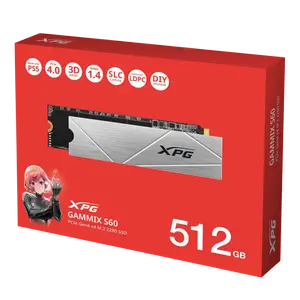 XPG GAMMIX S60 BLADE 512GB PCIe Gen4 x4 M.2 2280 — 5,000/4,200 MB/s | TLC | SLC Cache | HMB | PS5 