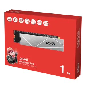 XPG GAMMIX S60 BLADE 1TB PCIe Gen4 x4 M.2 2280 — 5,000/3,200 MB/s | TLC NAND | SLC Cache | PS5 