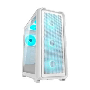 Cougar MX600 Air Pro Black & White | 3x140mm + 1x120mm ARGB Fans | E-ATX | 400mm GPU | Airflow Ramp