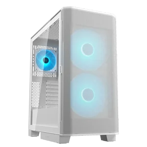 Cougar Airface 180 ATX Mid Tower White | 180mm ARGB Fan | Mesh | Tempered Glass