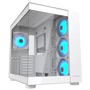 Cougar FV150 RGB Mid Tower Black | Dual Chamber | 400mm GPU | 360mm AIO | ARGB | Type-C