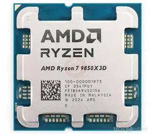 AMD Ryzen 7 9850X3D Gaming Processor (AM5 Socket, 8-Core, 5.6 GHz Boost, Unlocked)