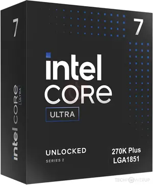 Intel Core Ultra 7 270K Plus Desktop Processor (LGA1851 Socket, 24-Core, 5.5 GHz Boost, Unlocked)  