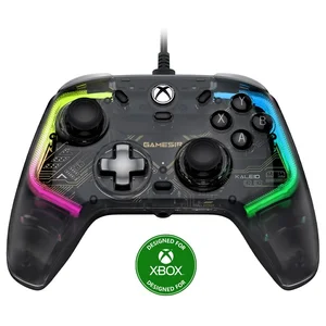 GameSir Kaleid Officially Licensed Xbox Wired Gaming Controller | Transparent RGB Chassis, Micro-Switch ABXY, Hall Effect Sticks & Triggers, Quad Haptics