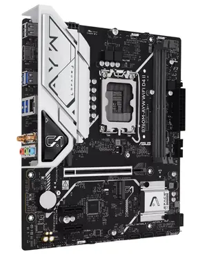 ASUS B760M-AYW WIFI Micro-ATX Motherboard | Intel LGA 1700, DDR5 8000MHz+ (OC), Dual PCIe 4.0 M.2, Wi-Fi 6 & Realtek 2.5Gb LAN