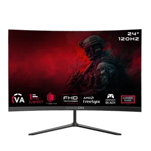 GAMEON GOC24F120VA Pro Series 24" FHD 120Hz VA Panel Curved Gaming Monitor | 3000R Curvature, 1ms MPRT, HDMI 2.1 & FreeSync - Black