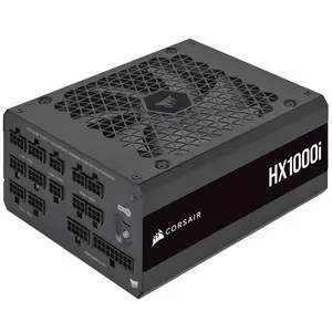 CORSAIR HX1000i 1000W Fully Modular 80 PLUS Platinum Digital Power Supply (UK Plug) | ATX 3.1 & PCIe 5.1 Ready, Native 12V-2x6 GPU Cable, iCUE Digital Control, Zero RPM Mode & 100% Japanese Capacitors