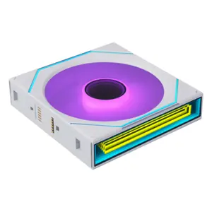 LIAN LI UNI FAN SL-INF FLEX Reverse  120mm ARGB PWM PC Cooling Fan 3-Pack with L-Wireless Controller | Dual-Sided Frame Design, 2.4 GHz L-Wireless Sync & Motherboard Dual-Mode Control, Triple-Zone Infinity Mirror RGB & FDB Bearing