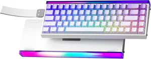 AULA HERO68 HE Magnetic Switch Gaming Keyboard (Black King Edition / White Keycaps) |8000Hz Polling Rate, 0.01mm Rapid Trigger & Dynamic Keystroke (DKS), Per-Key 16.8M RGB & Neon Lightbox, Detachable USB Type-C