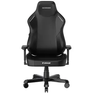 DXRacer Tank Series Heavy-Duty Big & Tall Ergonomic Gaming Chair (All Black) | Model: TS29/N (OH/TS29/N), Heavy-Duty Reinforced Steel Frame, High-Density Cold-Cure Mold Shaping Foam, Breathable PVC Leatherette, 4D Multi-Directional Armrests, Multi-Fu