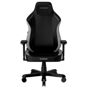 DXRacer Tank Series Heavy-Duty Big & Tall Ergonomic Gaming Chair (Black & Grey) | Model: TS29/NG (OH/TS29/NG), Heavy-Duty Reinforced Steel Frame, High-Density Cold-Cure Mold Shaping Foam, Breathable PVC Leatherette, 4D Multi-Directional Armrests, Mul