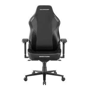DXRacer Martian Series Luxury Ergonomic Gaming Chair (Size XL / All Black) | Model: GC/XLMT24LTA/N, Spacecraft-Inspired Full Aluminum Back Spine & Skeleton, Premium Breathable Leatherette & Cold-Cure Foam, Integrated Adaptive Dynamic Lumbar Support, 
