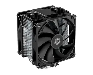 ID-COOLING SE-214-XT V2 Plus Dual Fan CPU Air Cooler (Black Edition) | Model: SE-214-XT V2 PLUS, 220W TDP Thermal Dissipation, Push-Pull Dual 120mm PWM Fans (AS-120-K V2 × 2), 4x Ф6mm Direct-Touch Copper Heatpipes (H.D.T. Architecture)